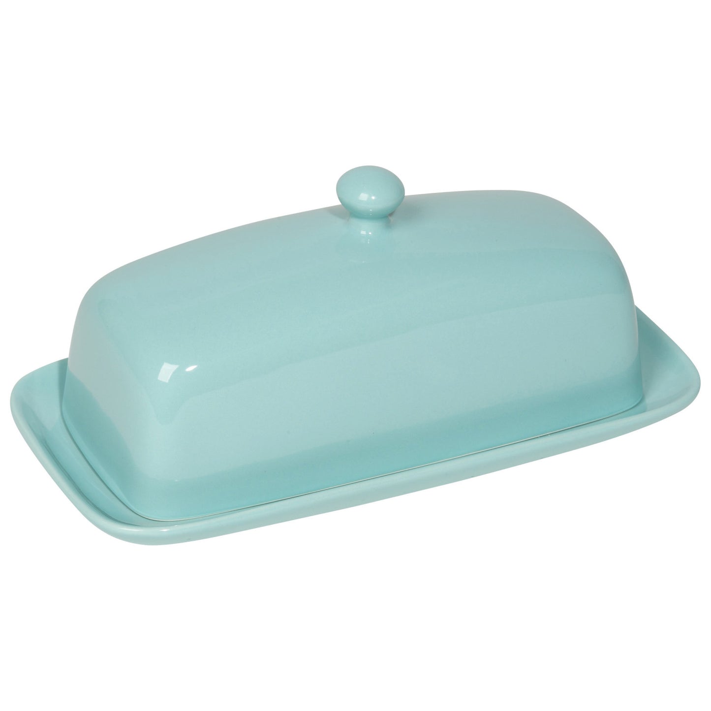 Eggshell Blue Rectangular Butter Dish