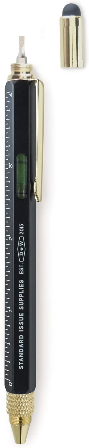 DesignWorks Ink Standard Issue Multi-Tool Pen, Black