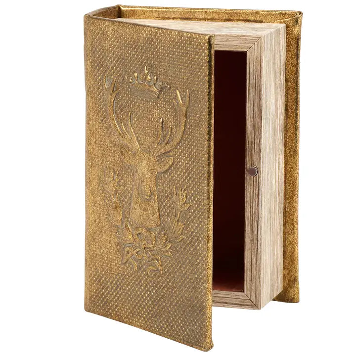 Book Box Gold Deer