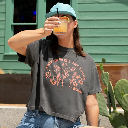 El Arroyo Smell the Tacos Crop T-Shirt