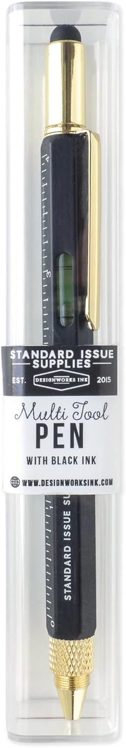 DesignWorks Ink Standard Issue Multi-Tool Pen, Black