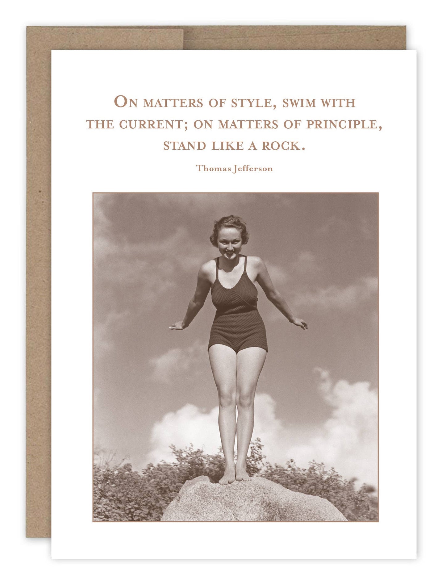 Stand Like A Rock Encouragement Card