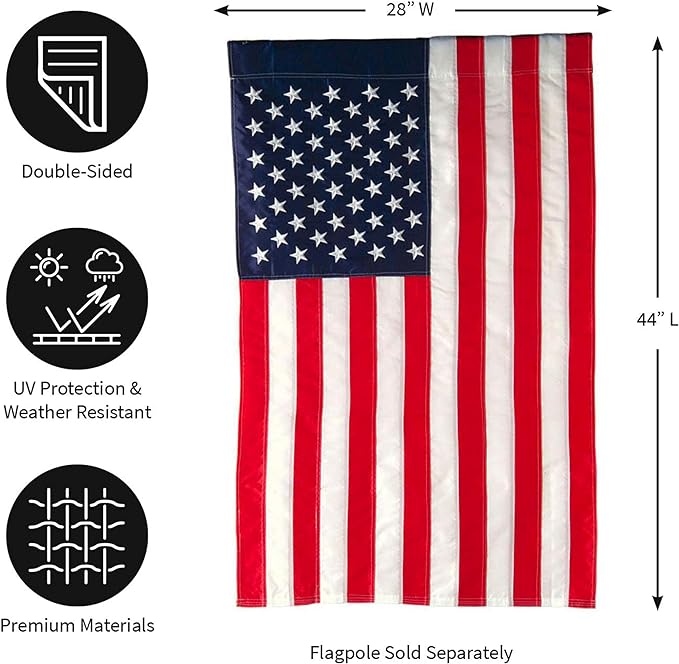 American Flag Outdoor House Flag USA Stars & Stripes 44" x 28"