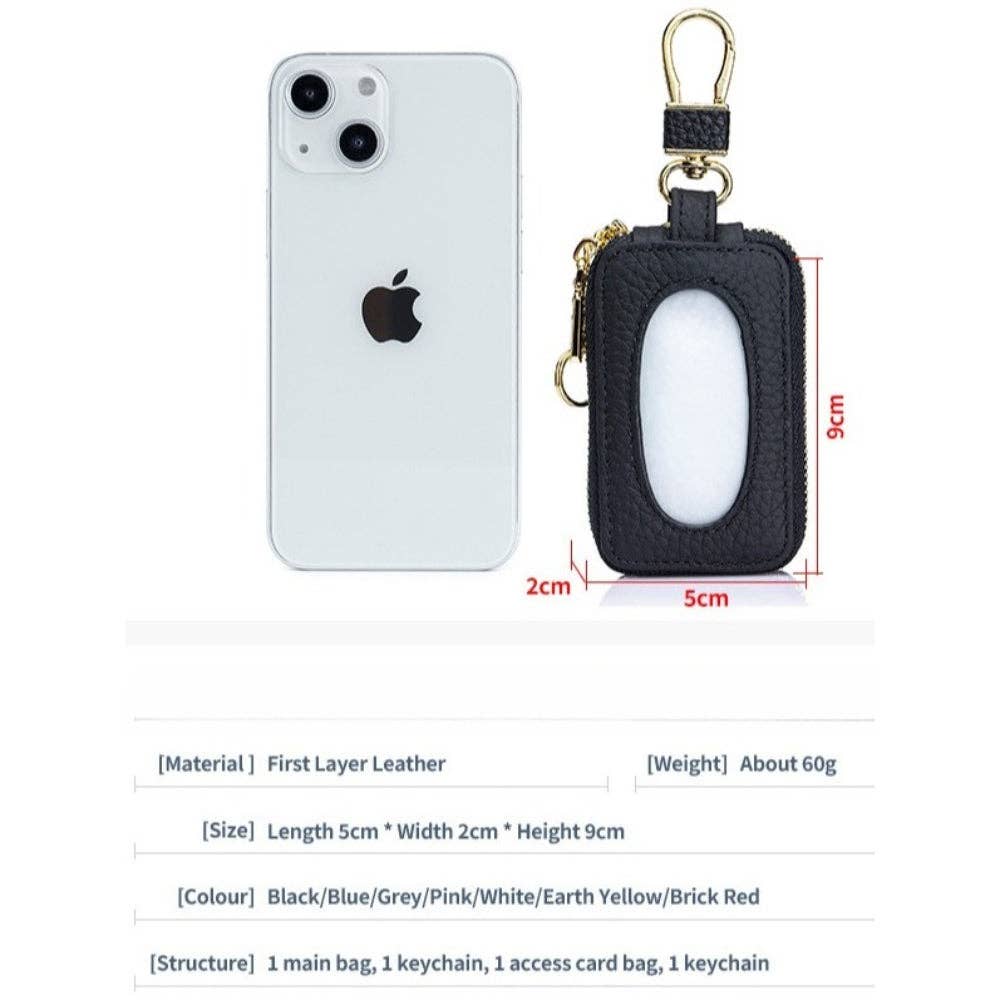 Genuine Leather Universal Car Key Fob Case