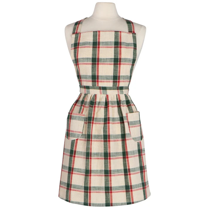 Classic Noel Plaid Apron