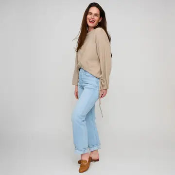 Sloane Drawstring Hem Sweater