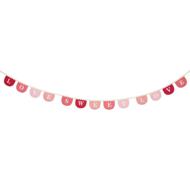 Love Sweet Love Fabric Garland