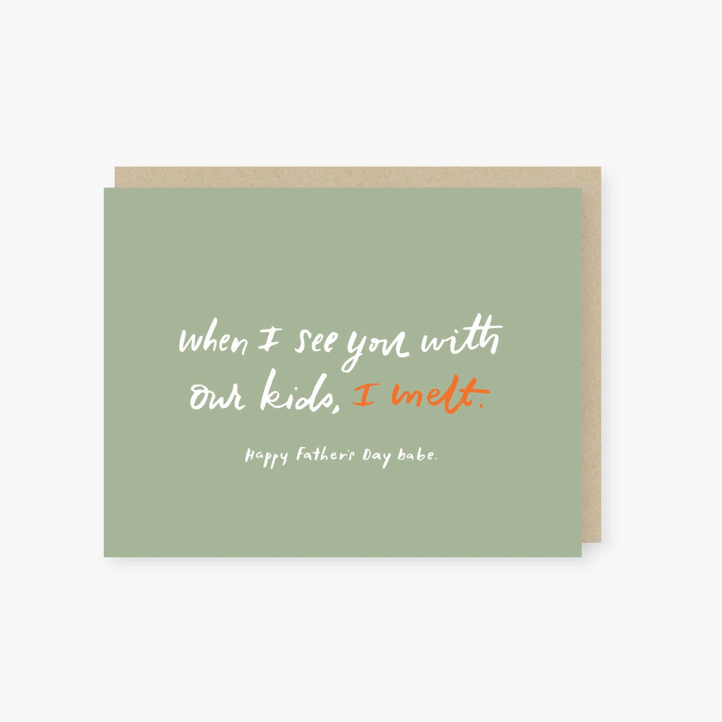 I melt father's day card