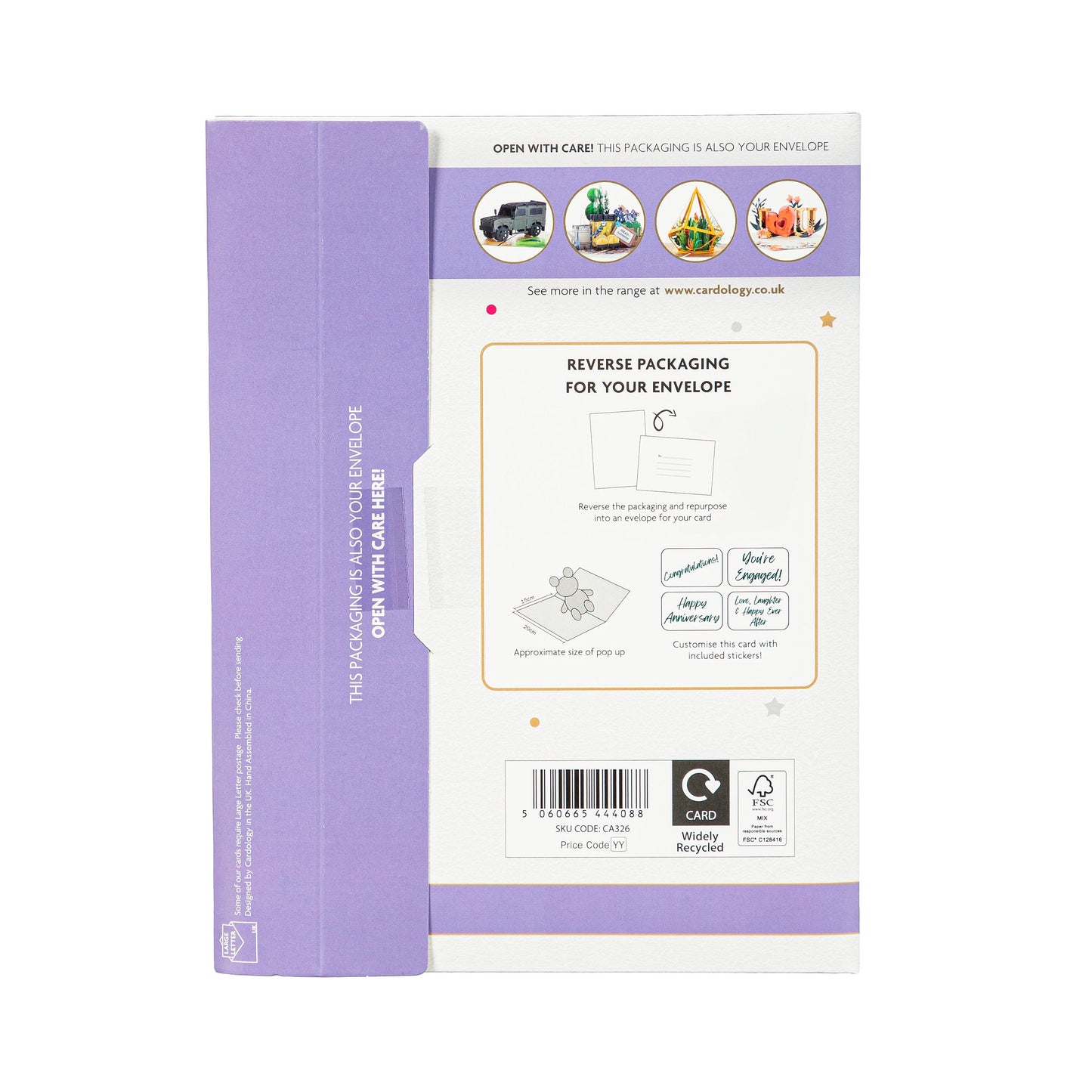 Celebrate Love Paper Pop Up Card