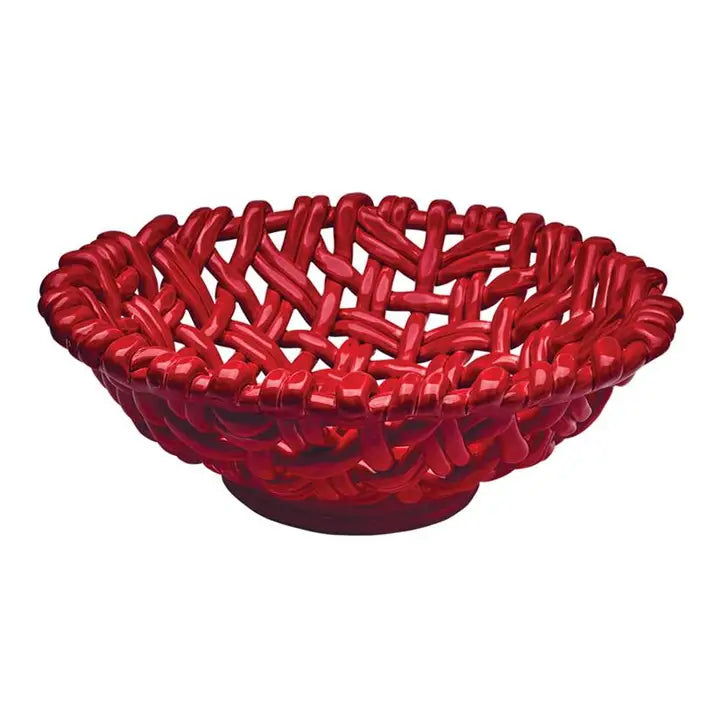 Skyros Red Ceramic Basket