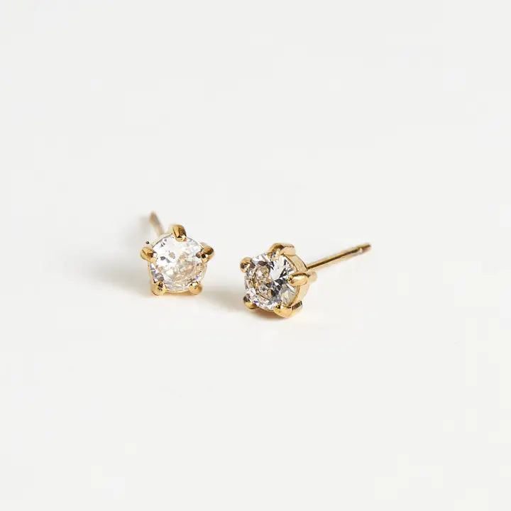 Round Stud Earrings