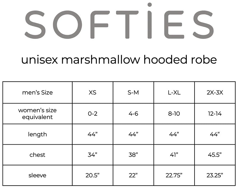 Solid Rib Marshmallow Unisex Hooded Robe in Coco