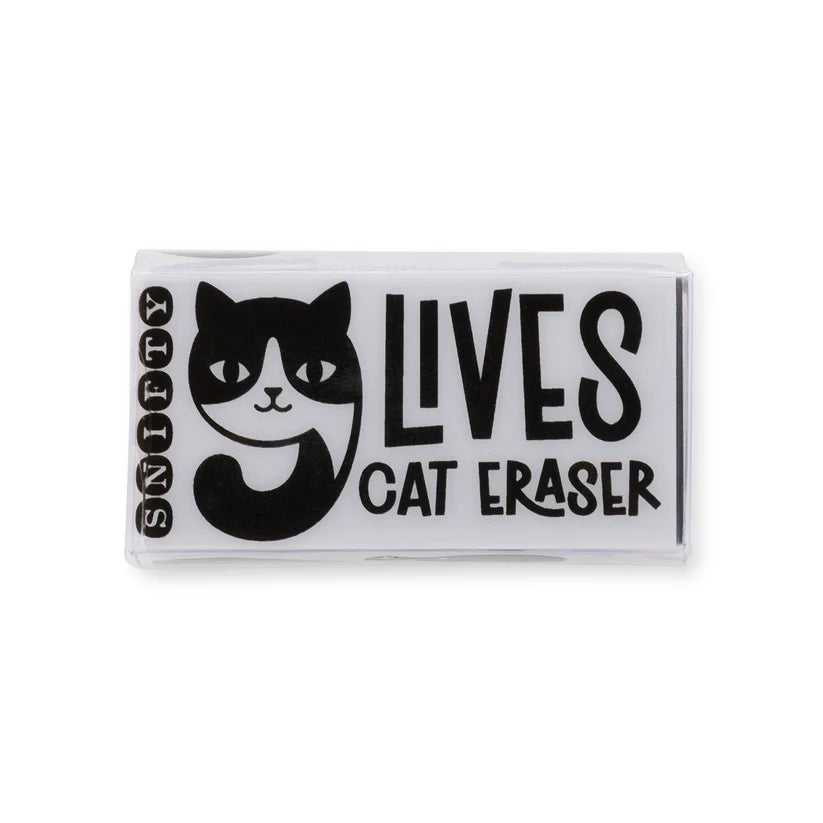 9 Lives Cat Eraser