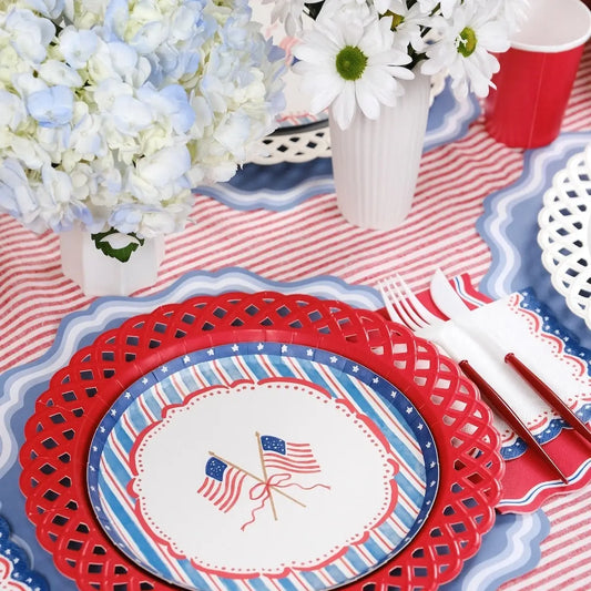 Americana Paper Plates - Set Of 8
