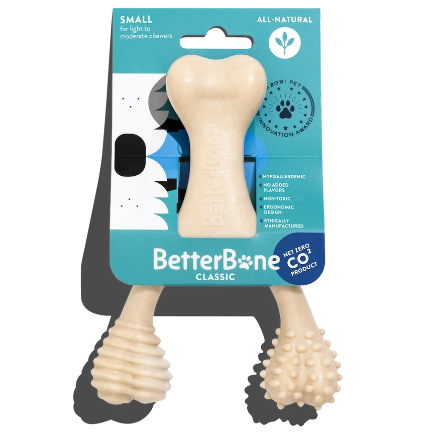 BetterBone Classic All Natural, Eco, Safe On Teeth Chew Toy