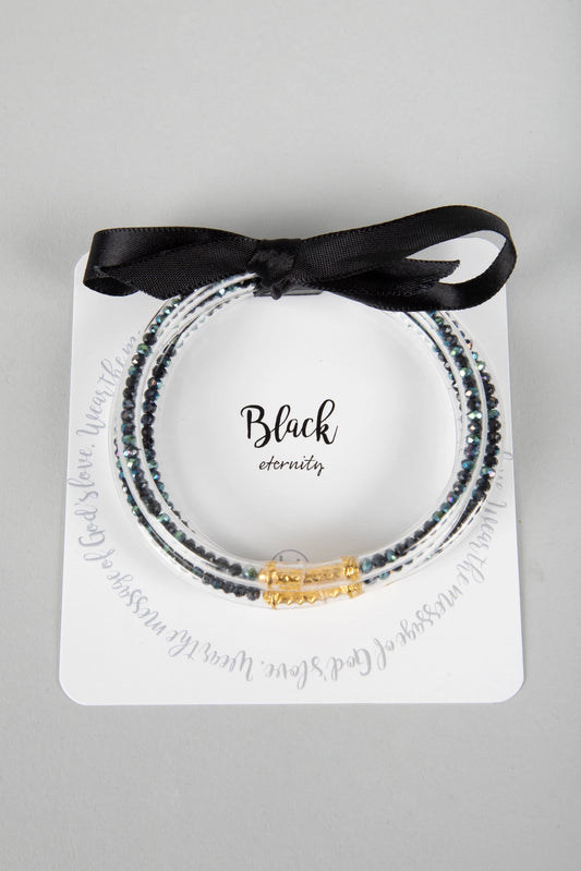 Black Promise Bracelet Set