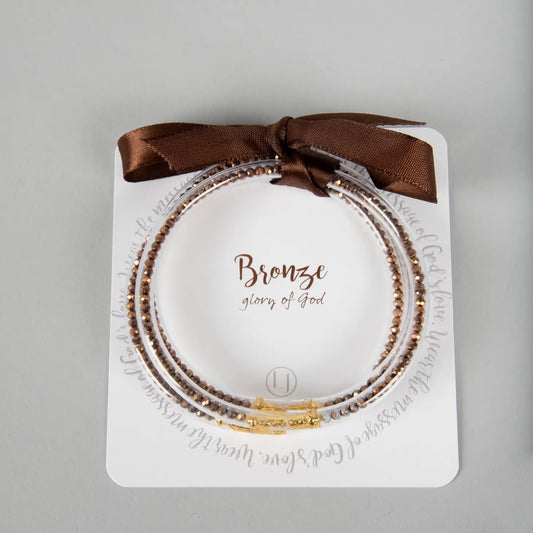 Bronze Promise Bracelet Set