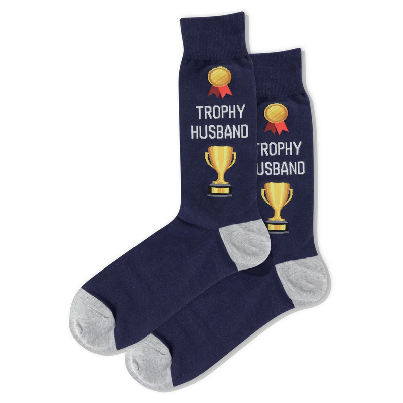 Men's Trophy Husband Crew Socks