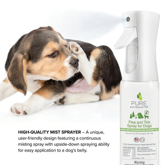 Pure & Natural Flea and Tick Spray for Dogs