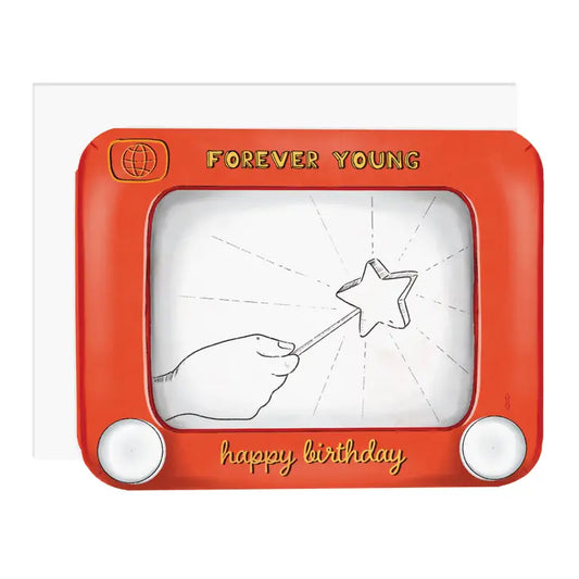 Forever Young Sketch Toy Greeting Card