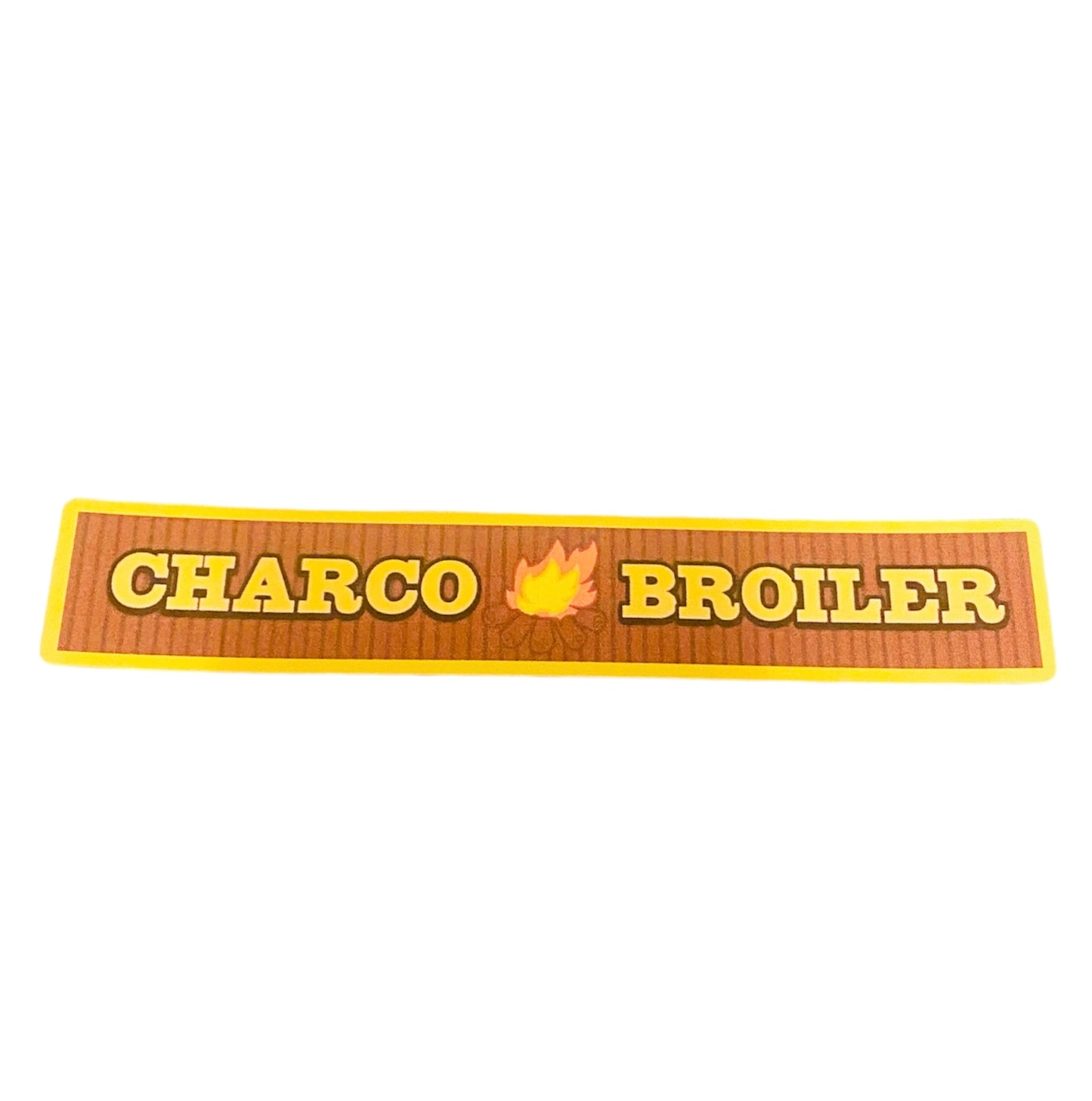 Oak Cliff's Charco Broiler Sign Vinyl Sticker