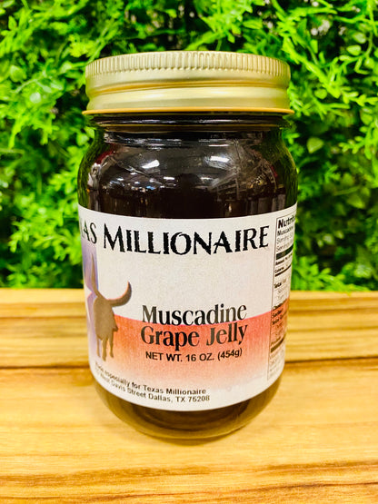 Texas Millionaire Muscadine Grape Jelly - 16oz