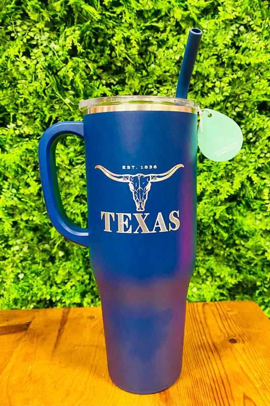 Swig Life Navy Blue Texas Mega Mug Tumbler (40oz)
