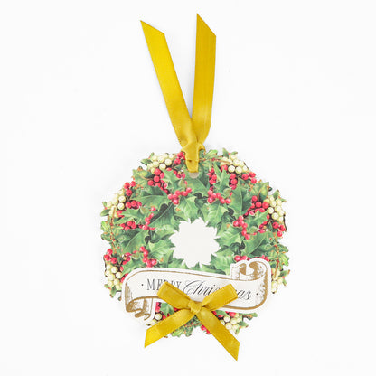 Mistletoe Wreath Gift Tags - 10 ct