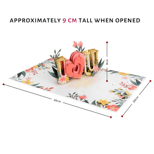 I Love You Pop Up Card