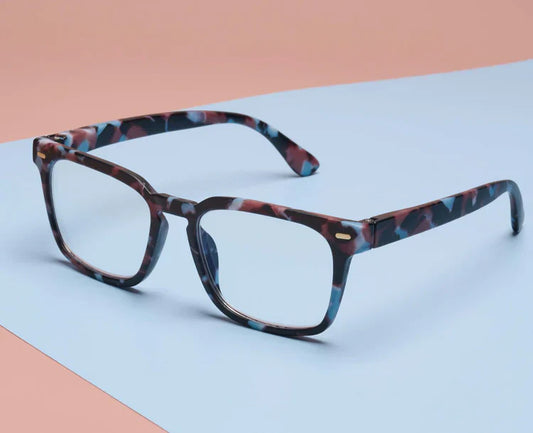 Jude Light Blue Botanico Blue Light Reader Glasses by Peepers