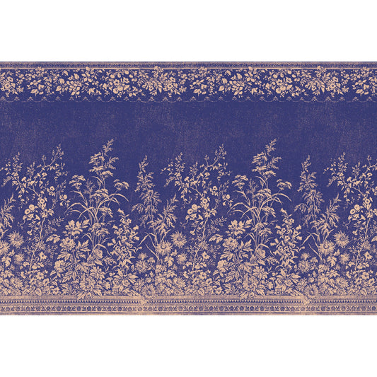 Navy Woven Floral Hester & Cook Paper Placemats