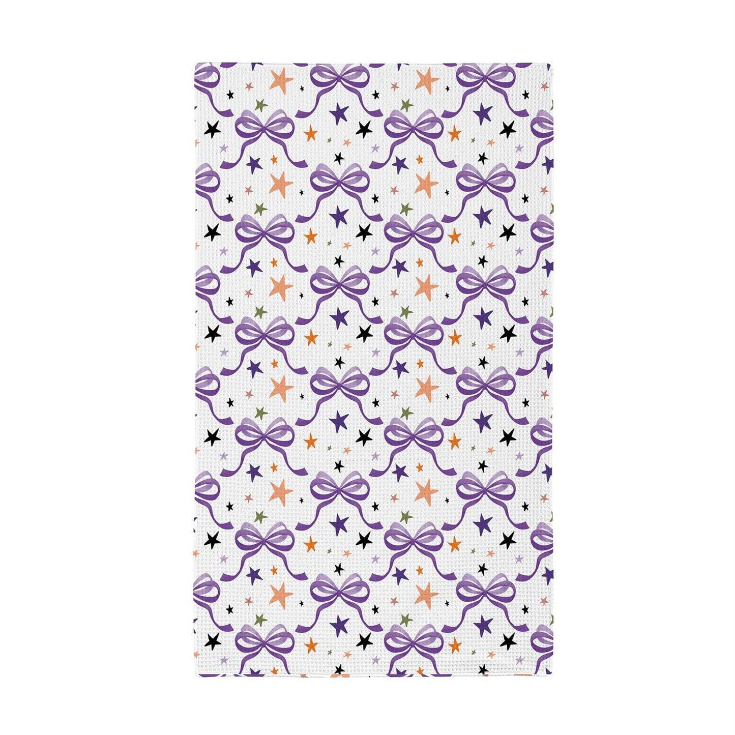 Haunted House Cats and Bows Quick Dry Kitchen Towel