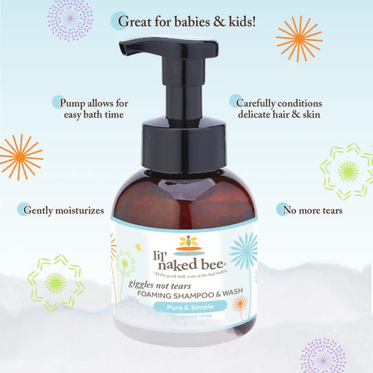 Pure & Simple Giggles Not Tears Foaming Shampoo & Wash