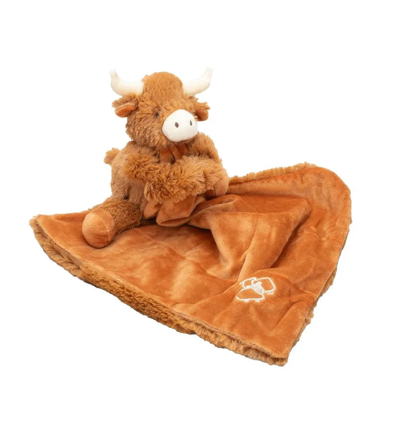 Longhorn Brown Cow Toy Soother + Gift Box