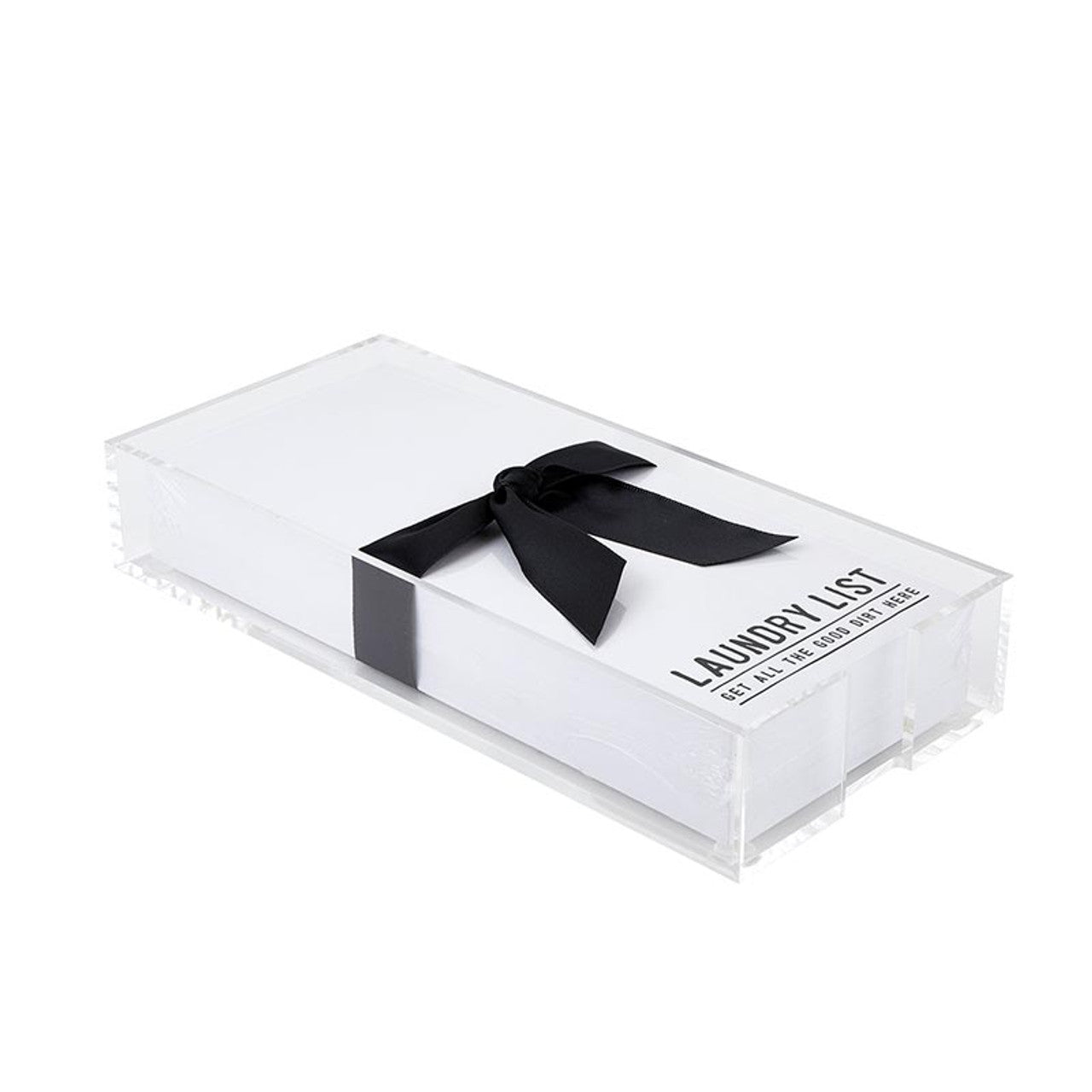 Laundry List Notepad with Acrylic Tray