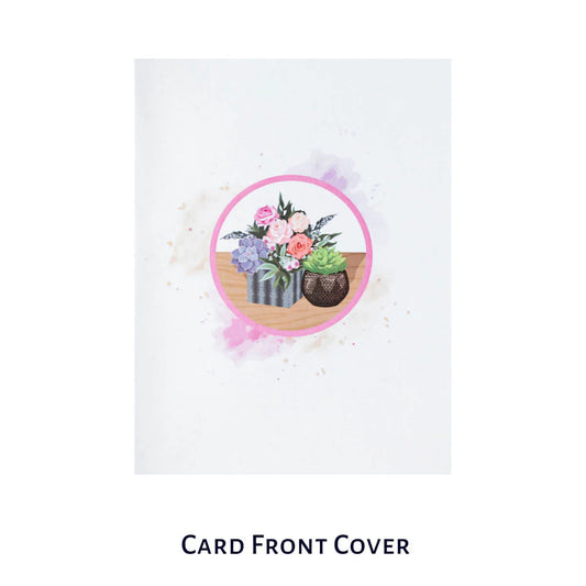 Peonies Pop Up Card