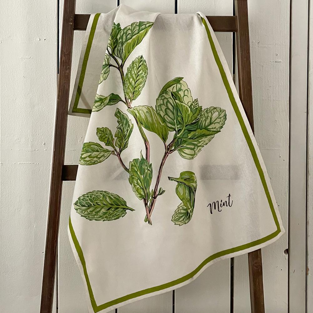 Mint Flour Sack Kitchen Towel - Set of 2