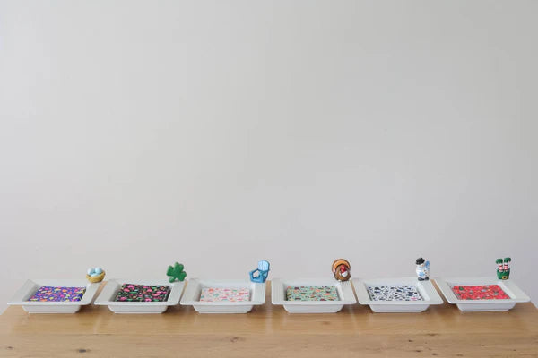 Nora Fleming Serveware Pinstripes Napkin And Candy Holder