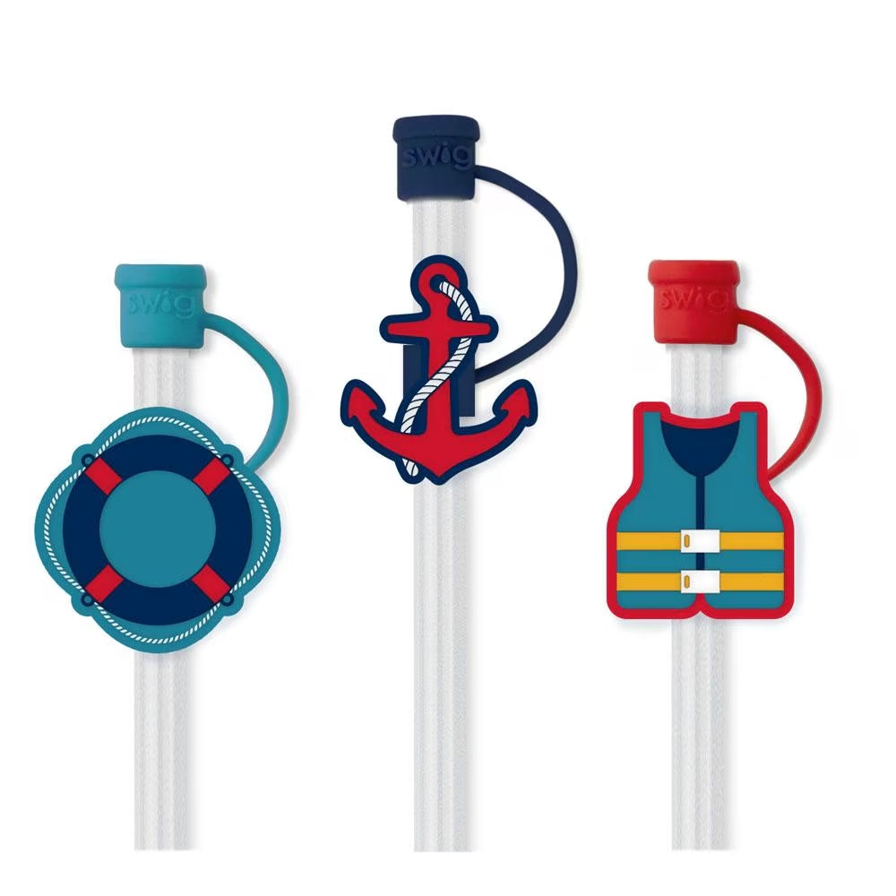 Errbody on the Boat Straw Topper Set