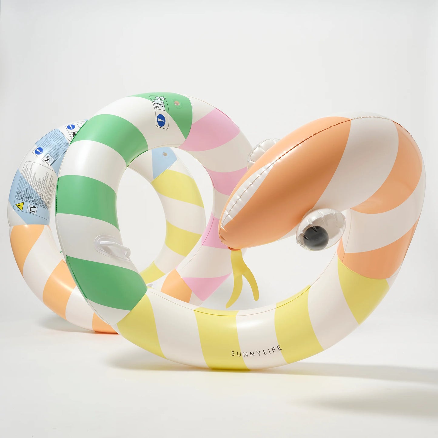 Giant Inflatable Noodle Poolside Sorbet Stripe