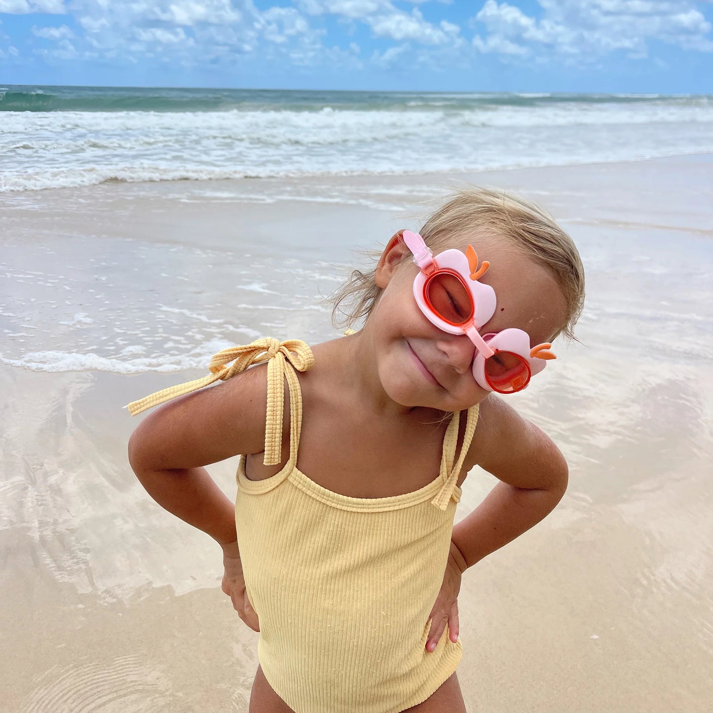 Swimming Goggles: Cotton Candy Cherry