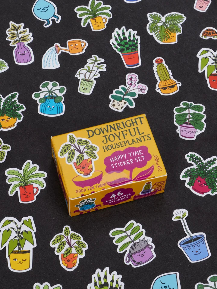 Downright Joyful Houseplants Happy Time Sticker Set