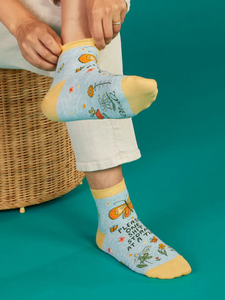 Please, One Shitstorm At A Time Ankle Socks