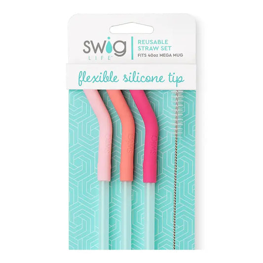 Mega Mug Tumbler Reusable Straw Set by Swig LIfe