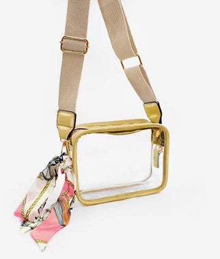 Gold clear purse hotsell