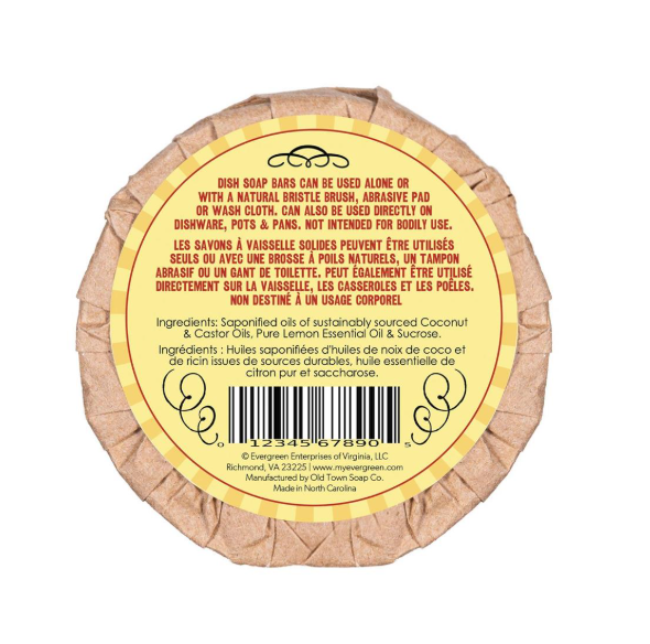 Clean Lemon Dish Soap Bar