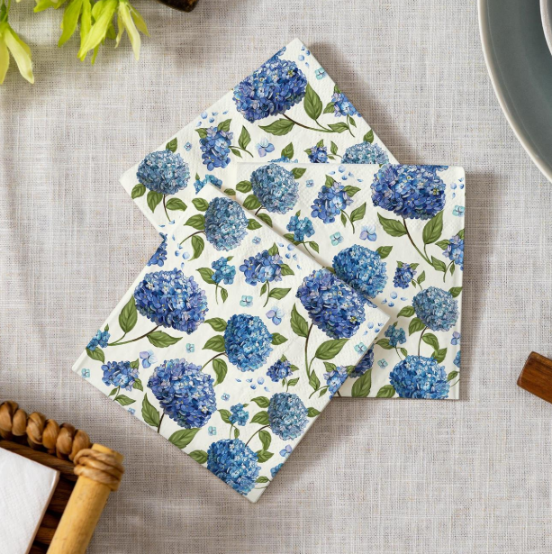 VivaStyle Hydrangea Cocktail Napkin