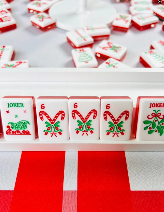 Holly Jolly Oh My Mahjong Mat & Tile Set
