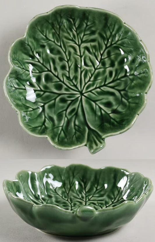 Geranium Leaf Bowl by Bordallo Pinheiro