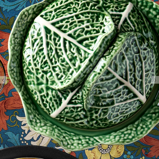 Cabbage Tureen by Bordallo Pinheiro - 108 Oz.